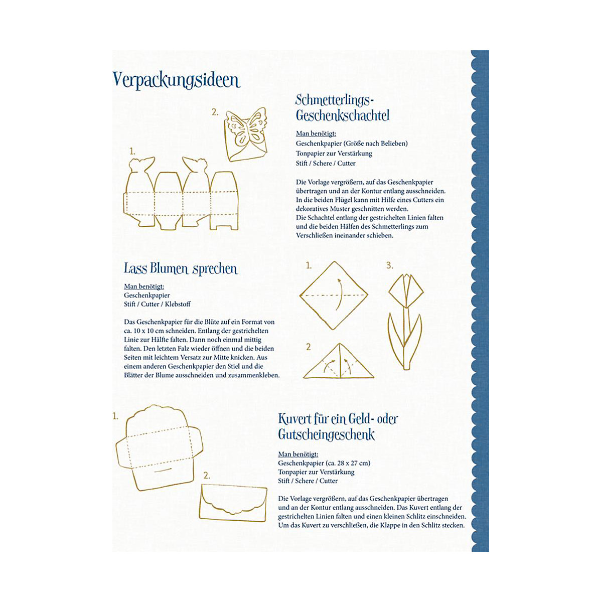 Geschenkpapierbuch Schöner Schenken M. Bastin, 10 Bogen 50 x 70 cm