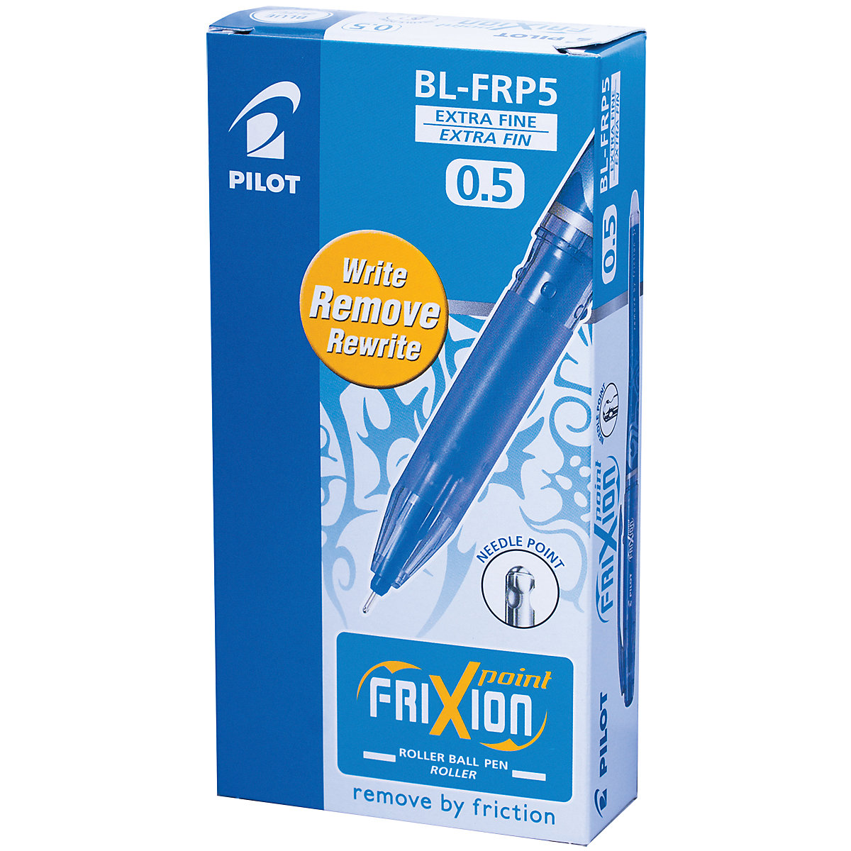Tintenroller Frixion Point, 0,3 mm, blau, Mine auswechselbar