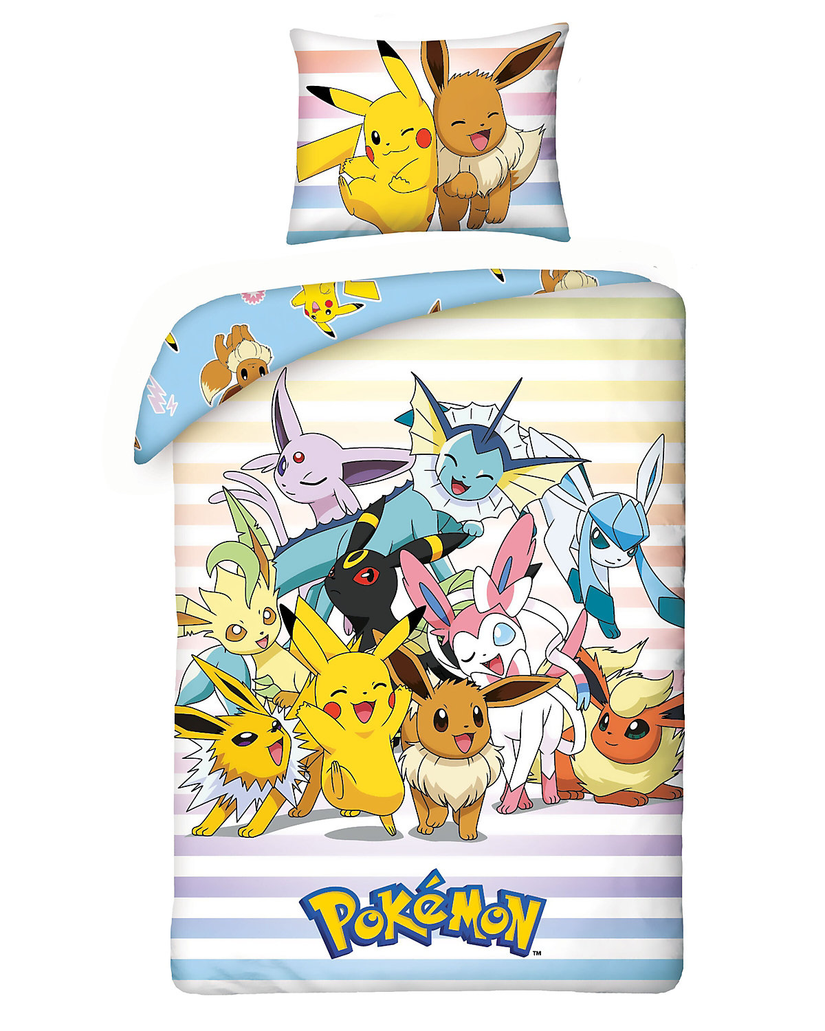 Pokemon GO Pikachu Kinderbettwäsche 140 x 200 cm
