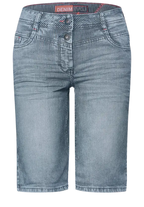 CECIL Gestreifte Loose Fit Shorts
