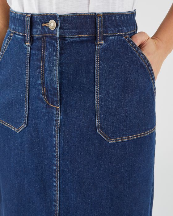 Jupe denim stretch