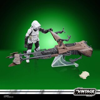 Star Wars Episode VI Vintage Collection Fahrzeug mit Figur: Speeder Bike & Scout Trooper