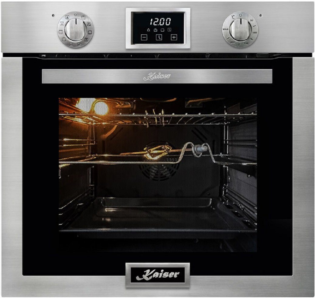 Kaiser Küchengeräte Backofen-Set Eh 6323+KCG 6380, Elektro Backofen,10 Funktionen,79 L+Einbau Gaskochfeld 60cm