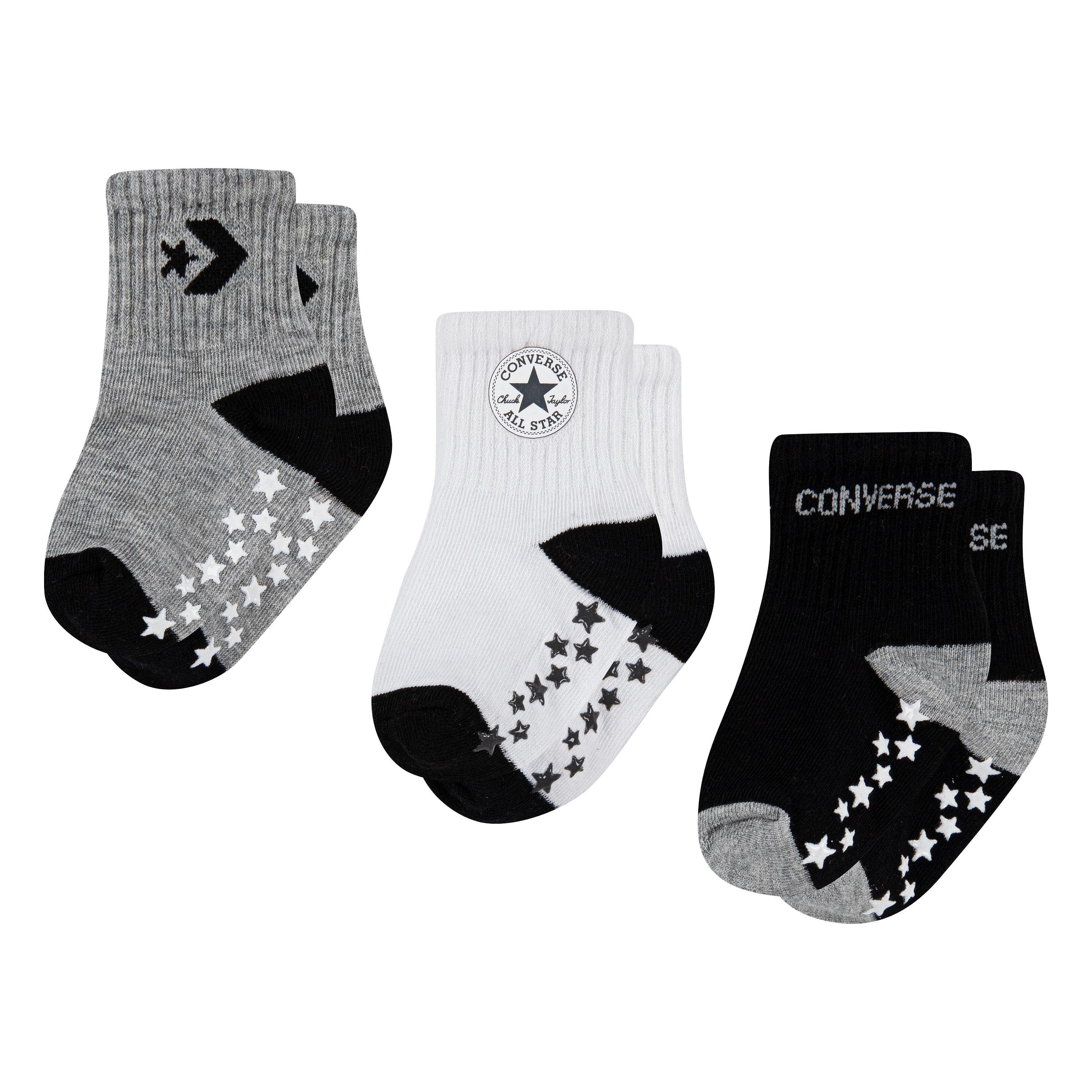 Converse Sportsocken CONVERSE LOGO INFANT TODDLER NO SLIP QUARTER 3 PK (3-Paar)