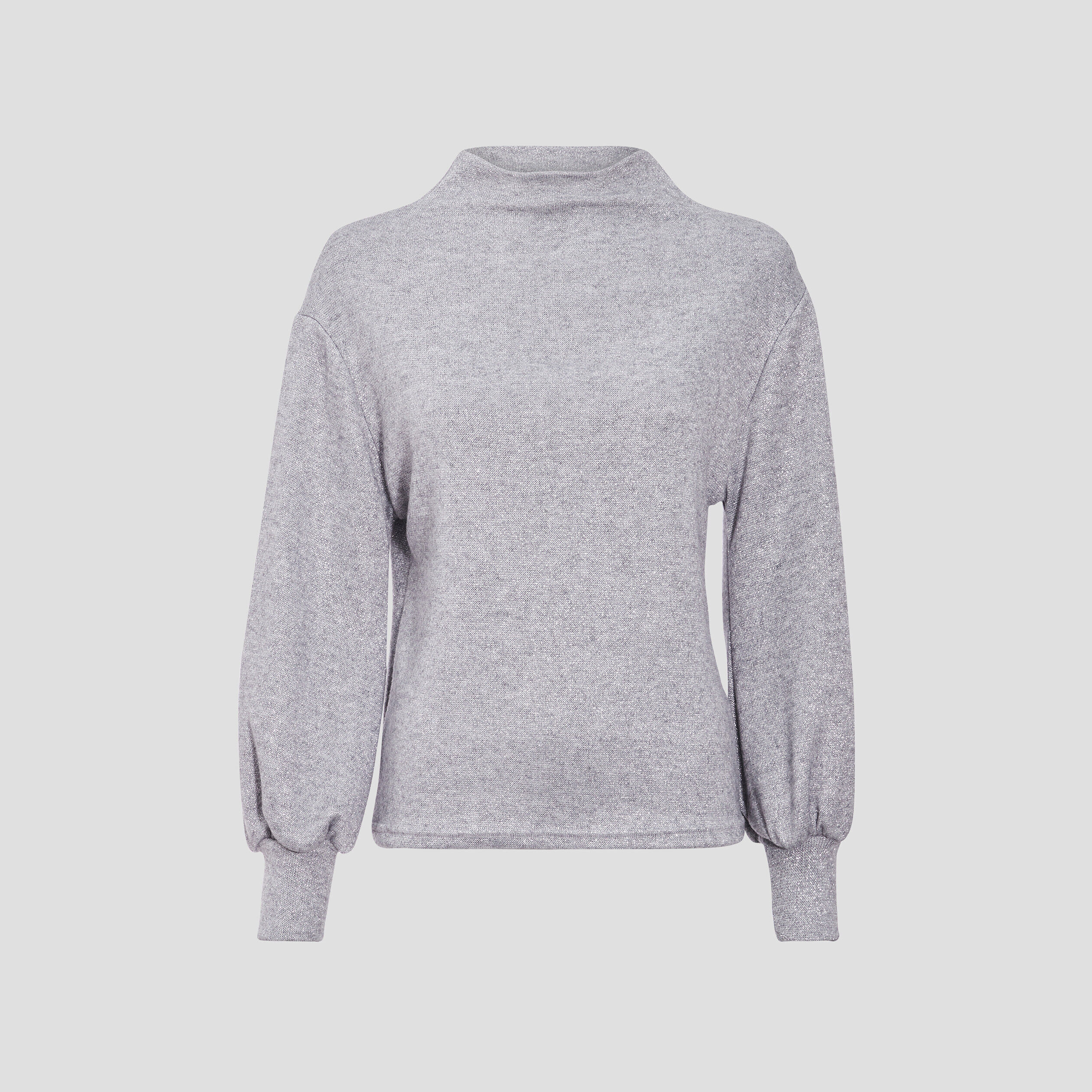 T-shirt à manches longues gris clair femme | Cache Cache