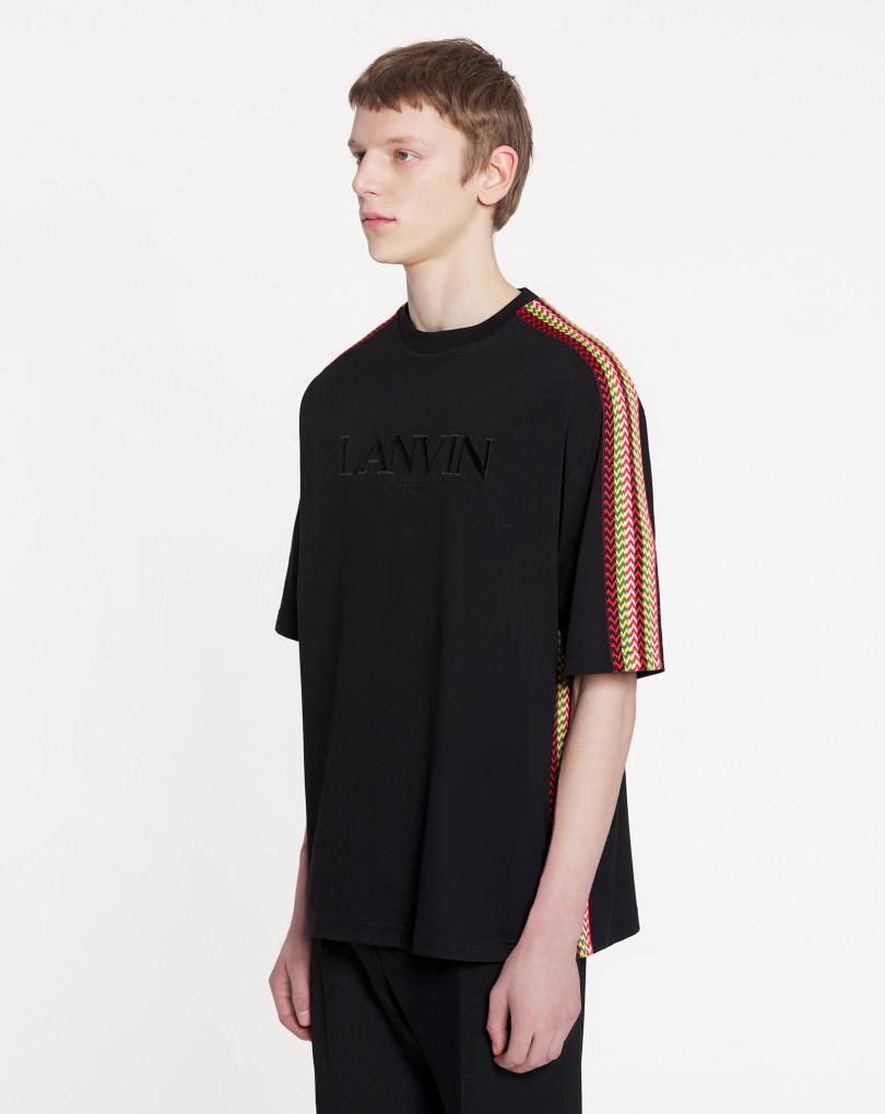 T-SHIRT OVERSIZE BRODÉ LANVIN SIDE CURB