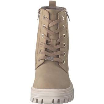 Tom Tailor Schnürstiefelette in beige