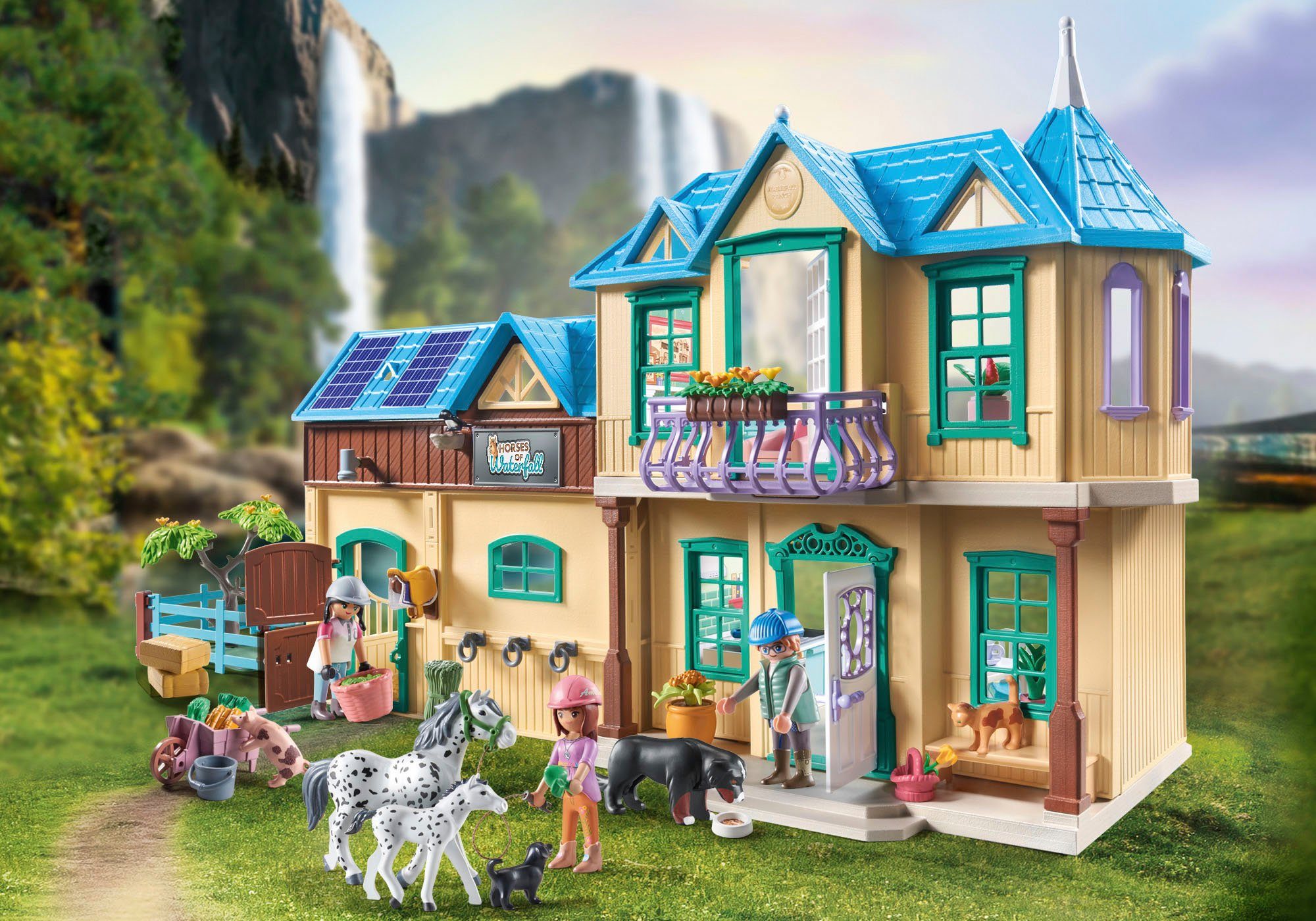 Playmobil® Konstruktions-Spielset Waterfall Ranch (71351), Horses of Waterfall, (263 St)
