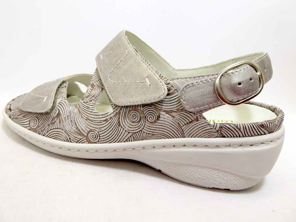 WALDLÄUFER Komfort Sandalen schwarz HAIR MEMPHIS