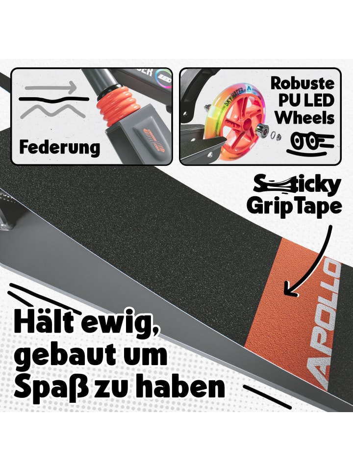 Apollo LED City Roller mit Federung 