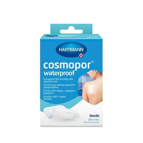 Cosmopor vodootporni sterilni samoljepljivi zavoj 7,2 cm x 5 cm