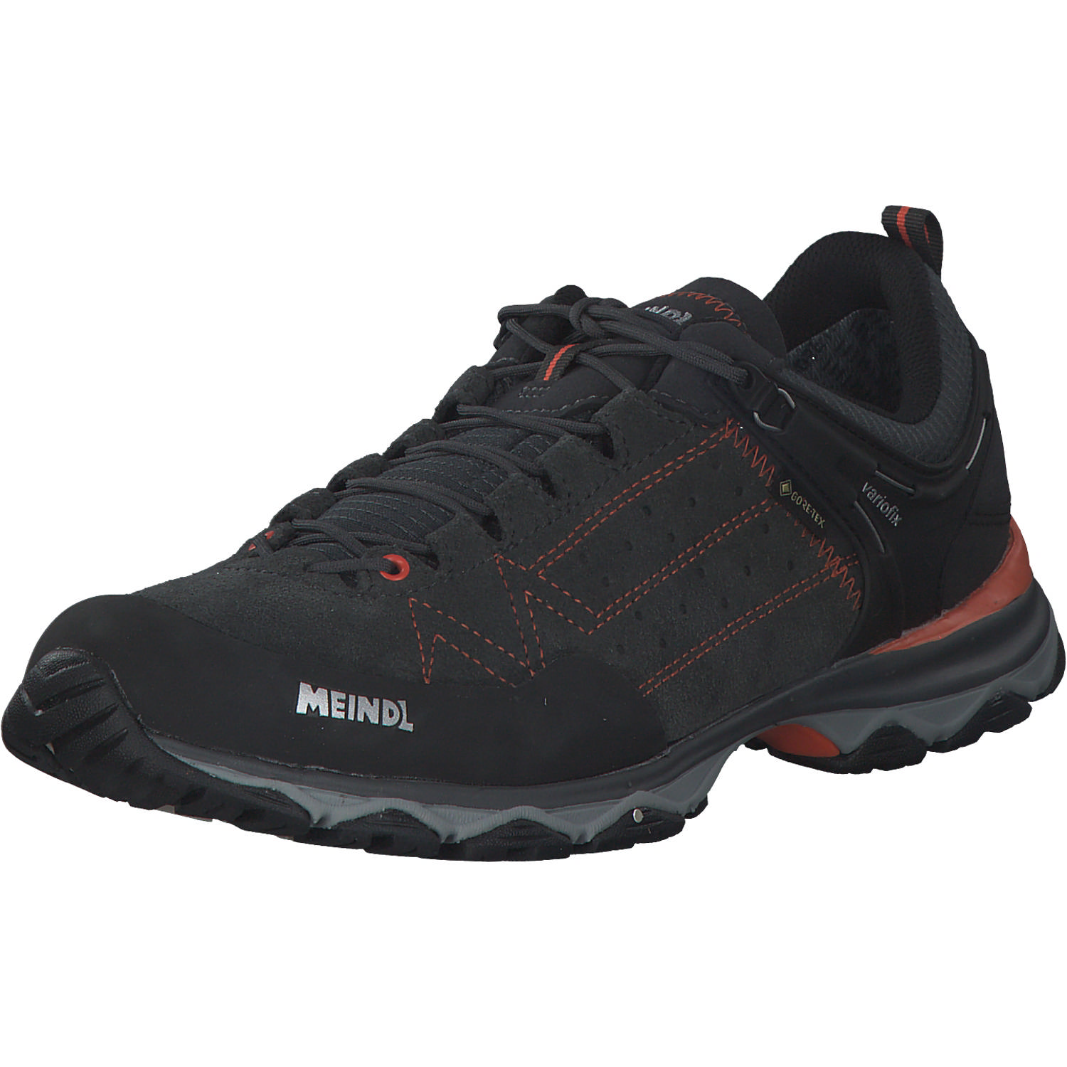 Meindl Ontario GTX 3938, Trekkingschuhe, Herren, Schwarz/Orange