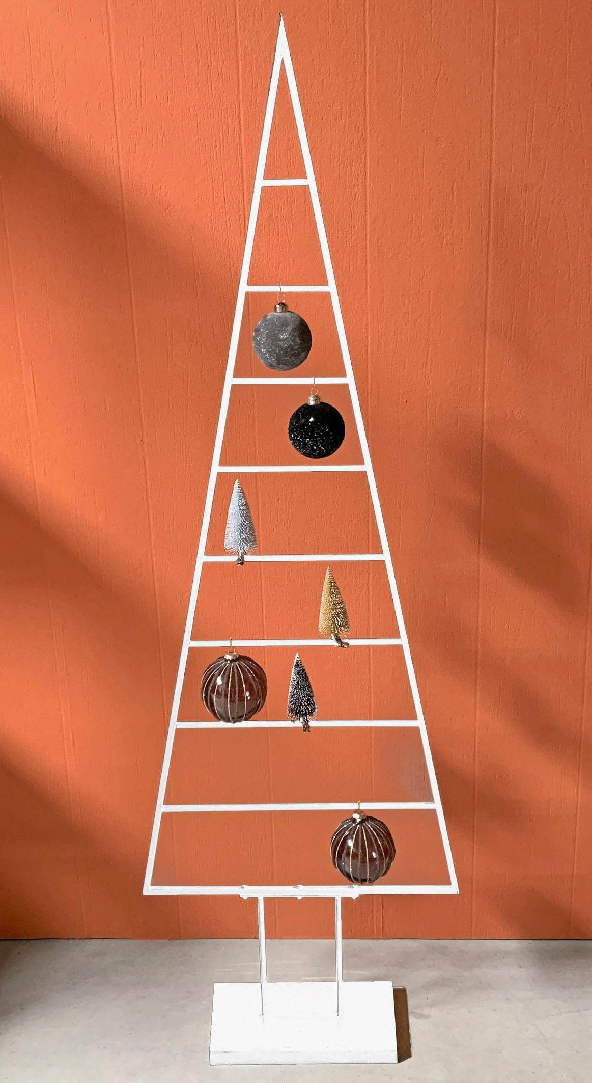 my home Dekobaum Maischa, Weihnachtsdeko aus Metall (Set, 2 St), Weihnachtsbaum zum individuellen Dekorieren