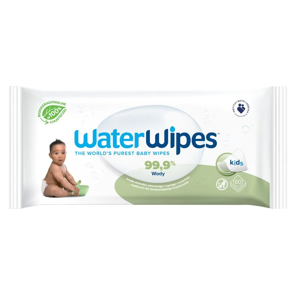 „WaterWipes BIOSoapberry“ kūdikių drėgnos servetėlės