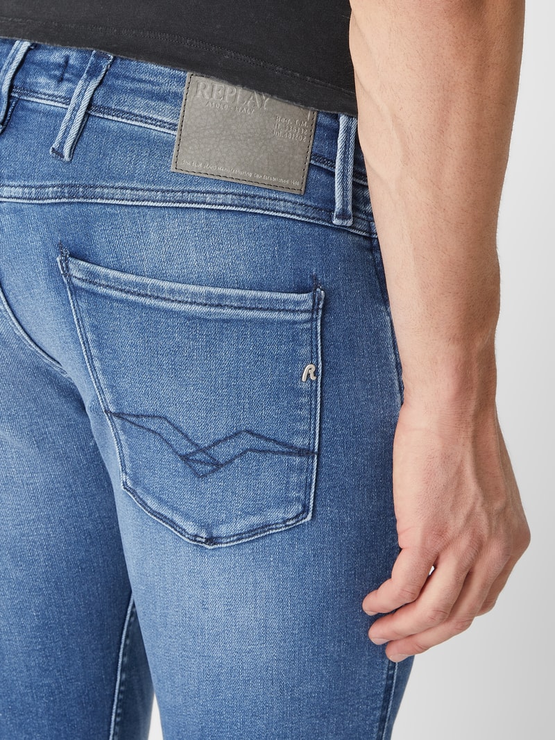 Slim Fit Jeans mit Stretch-Anteil Modell 'Anbass' in jeans