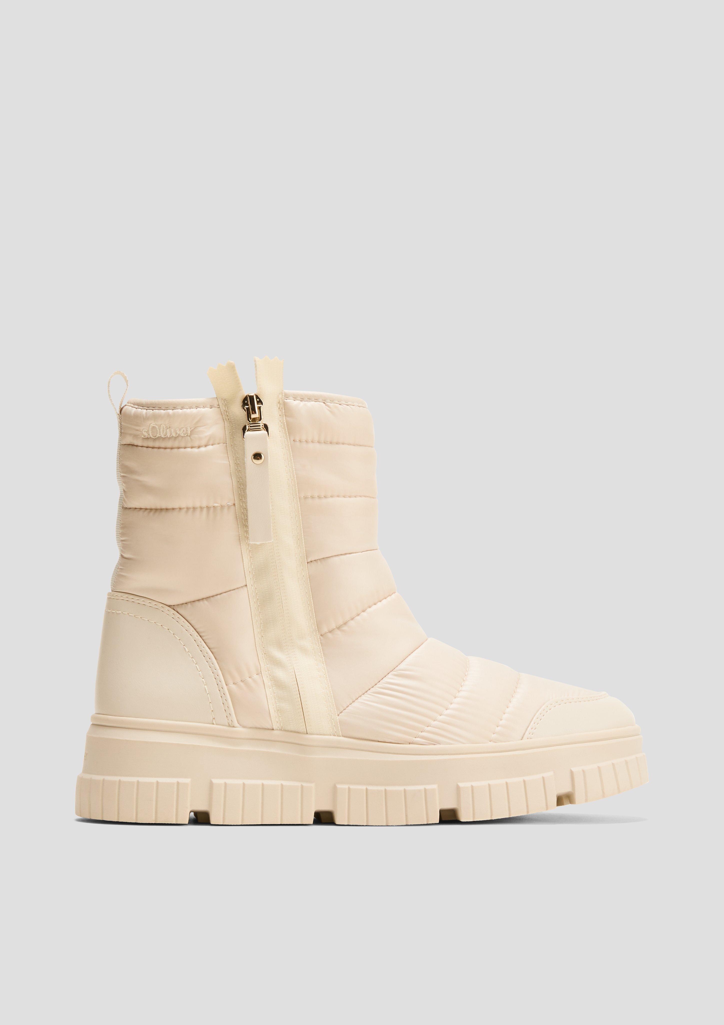 Gesteppter Stiefel mir Reißverschluss  6008576-462