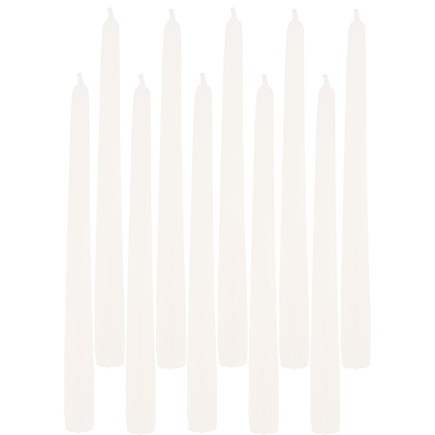 Stabkerzen, ecru, 24,5 x 2,2 cm, 10 Stück