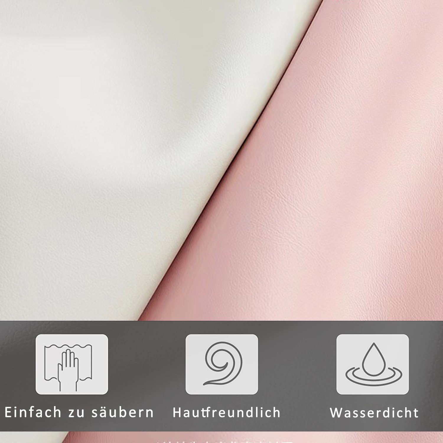 Flieks Polsterbett, Kinderbett Einzelbett mit Regenbogen Kopfteil 90x200cm Kunstlederbezug