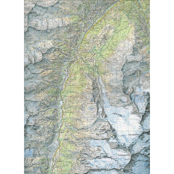 Swisstopo 1 : 50 000 Matterhorn Mischabel - Wanderkarte