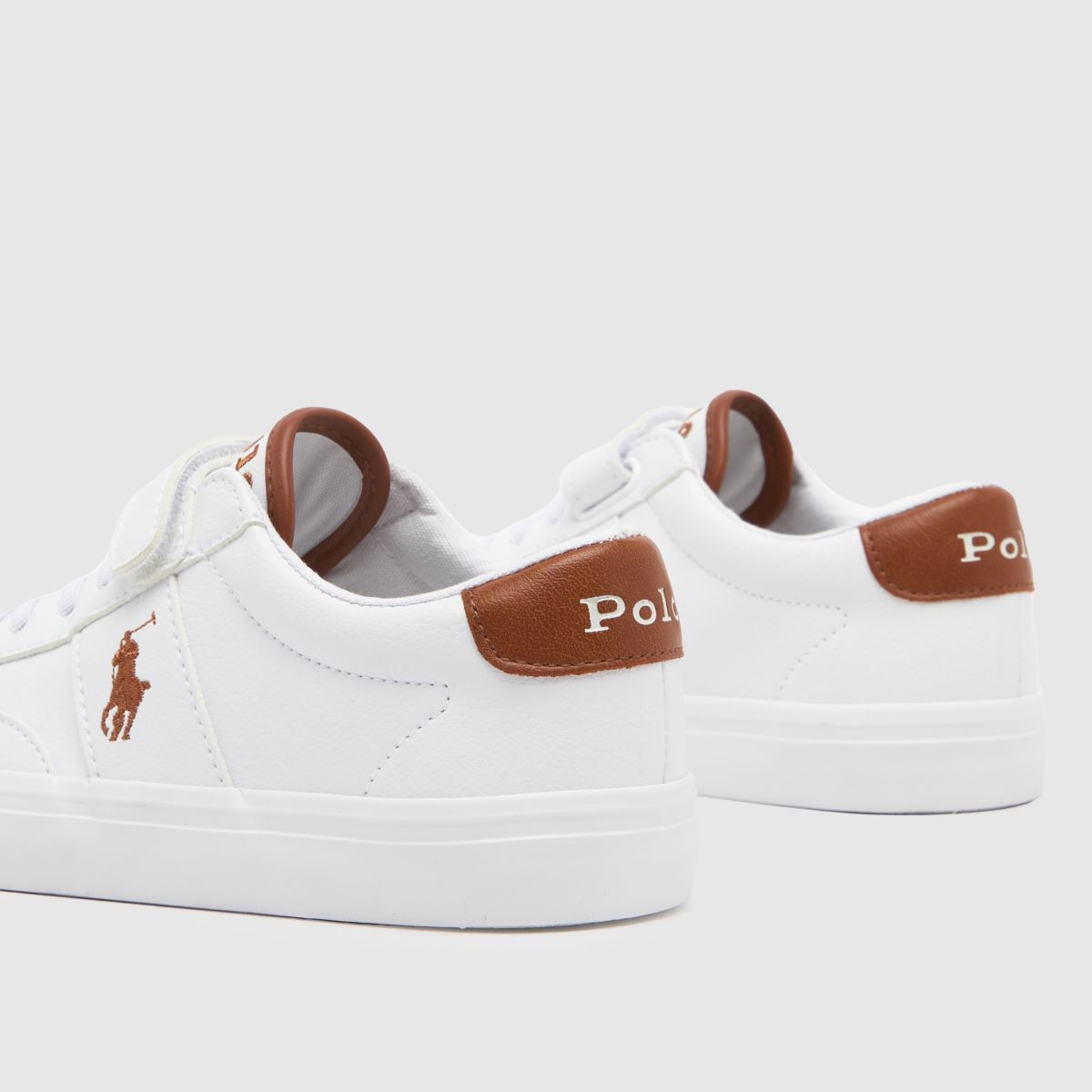 Polo Ralph Lauren vita & bruna Ryley pojkar juniorsneakers