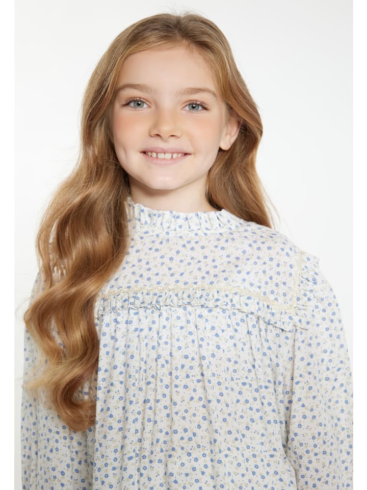 DreiMaster Vintage Bluse in Blau günstig kaufen