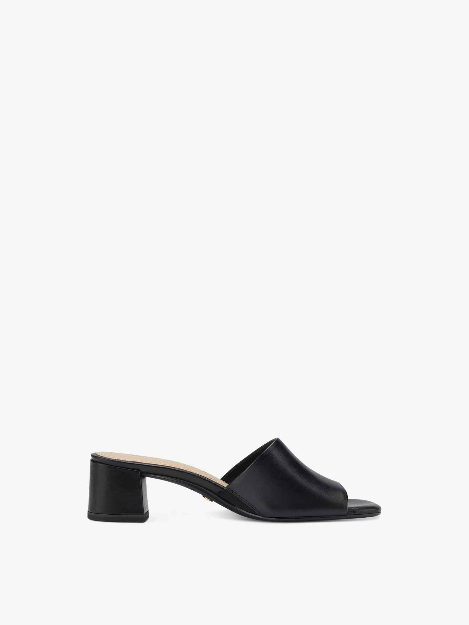 Mule en cuir - noir