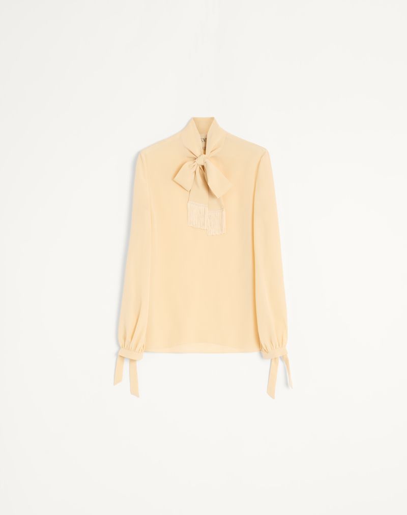Topo em crepe de chine