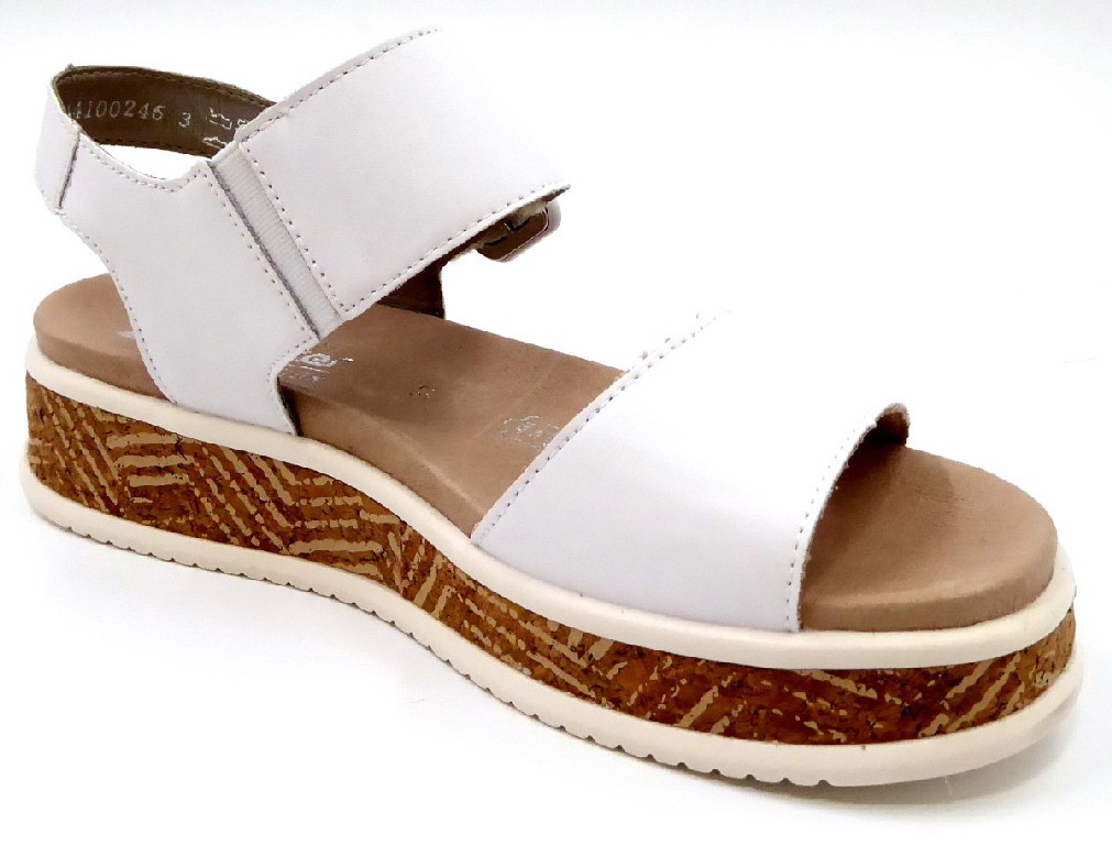 RIEKER Klassische Sandalen weiss FSK Damen Sandalen