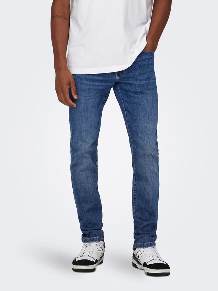 ONLY & SONS Jeans - Slim fit - in Blau günstig kaufen
