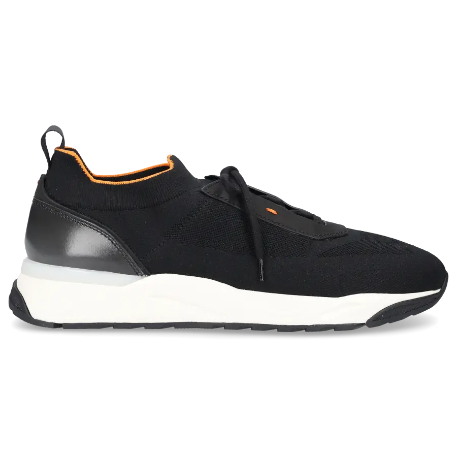 Santoni - Sneaker low Slip-ons MBIO21 Textil Stretch - schwarz