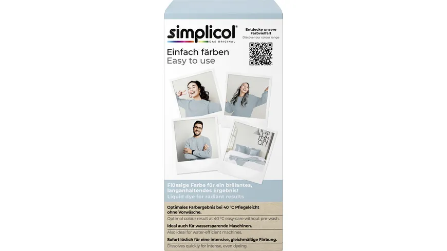 simplicol Textilfarbe intensiv Gletscher-blau 150 ml