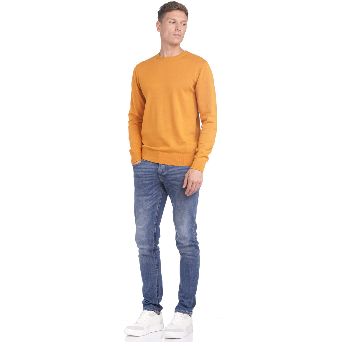 Herren Feinstrickpullover mit Rundhals
