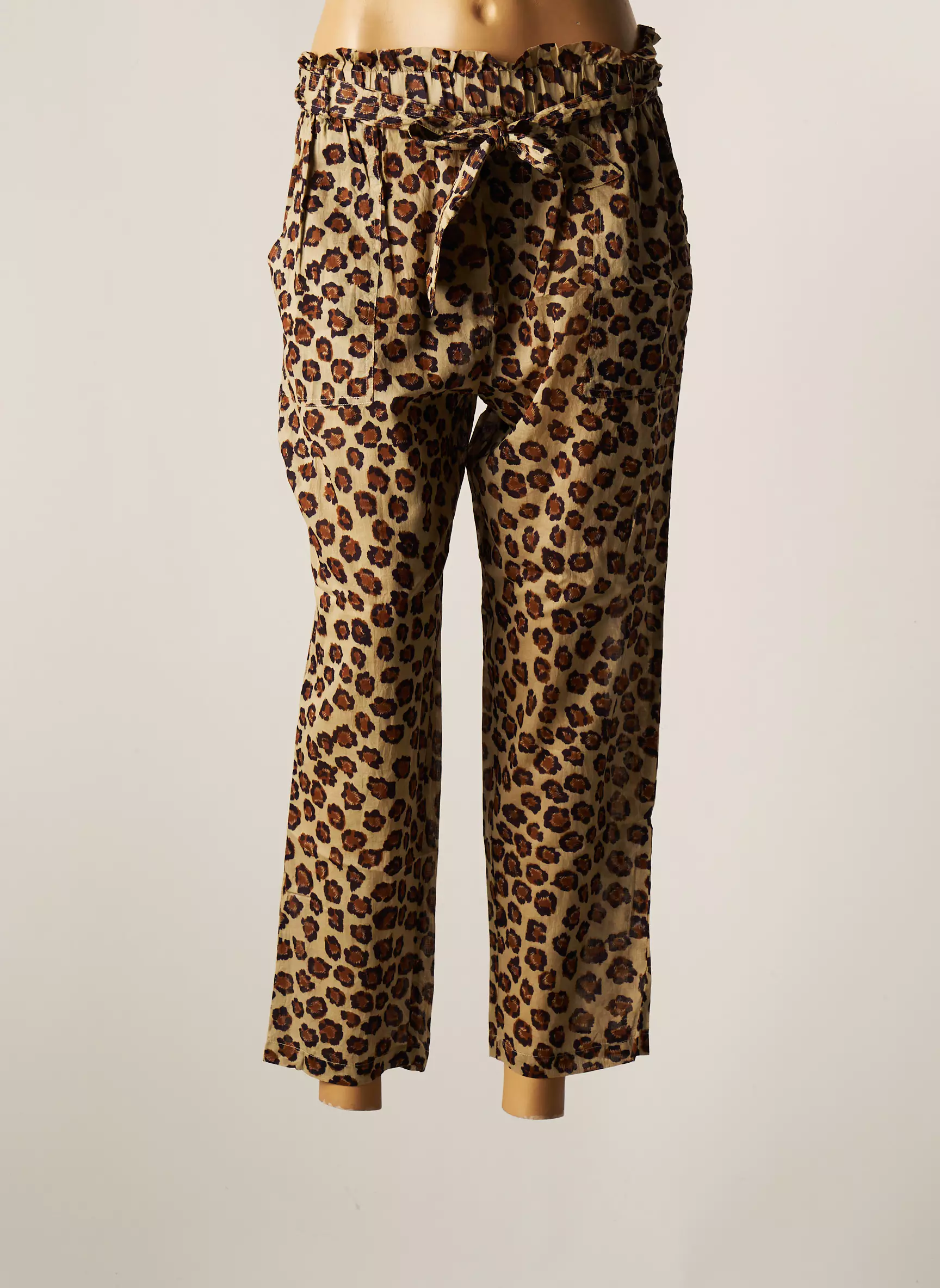 Hod Pantalon7 8 Femme couleur beige