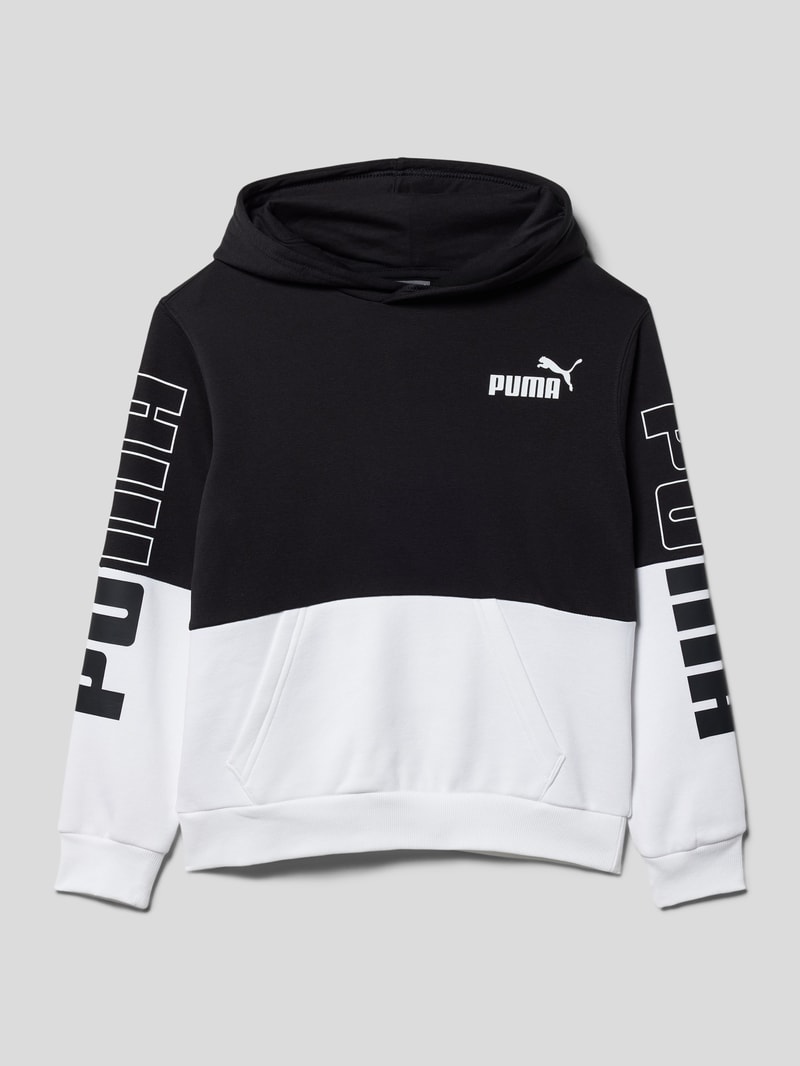 Sweatshirt im Colour-Blocking-Design Modell 'POWER' in schwarz