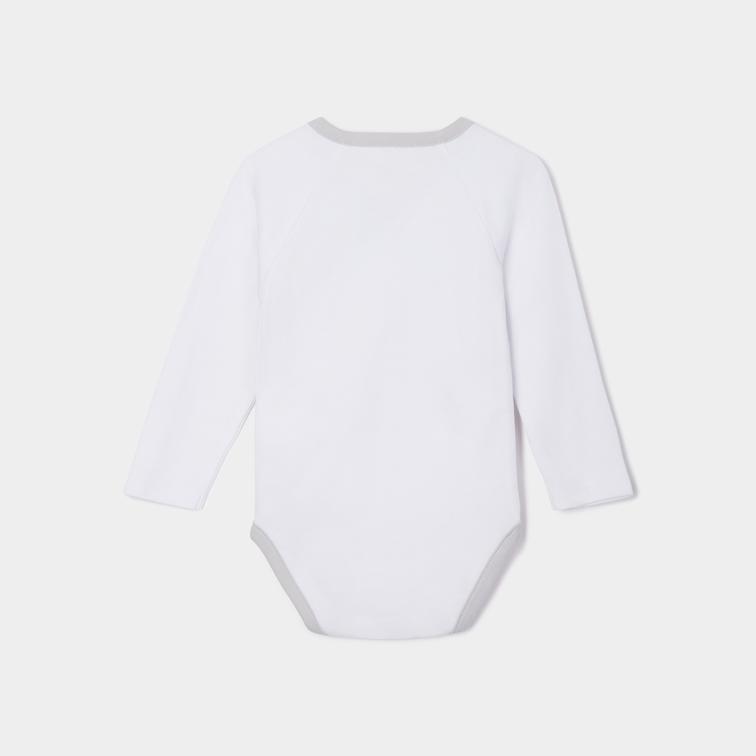 Ensemble 3 pièces en coton gris clair bébé garçon | La Halle