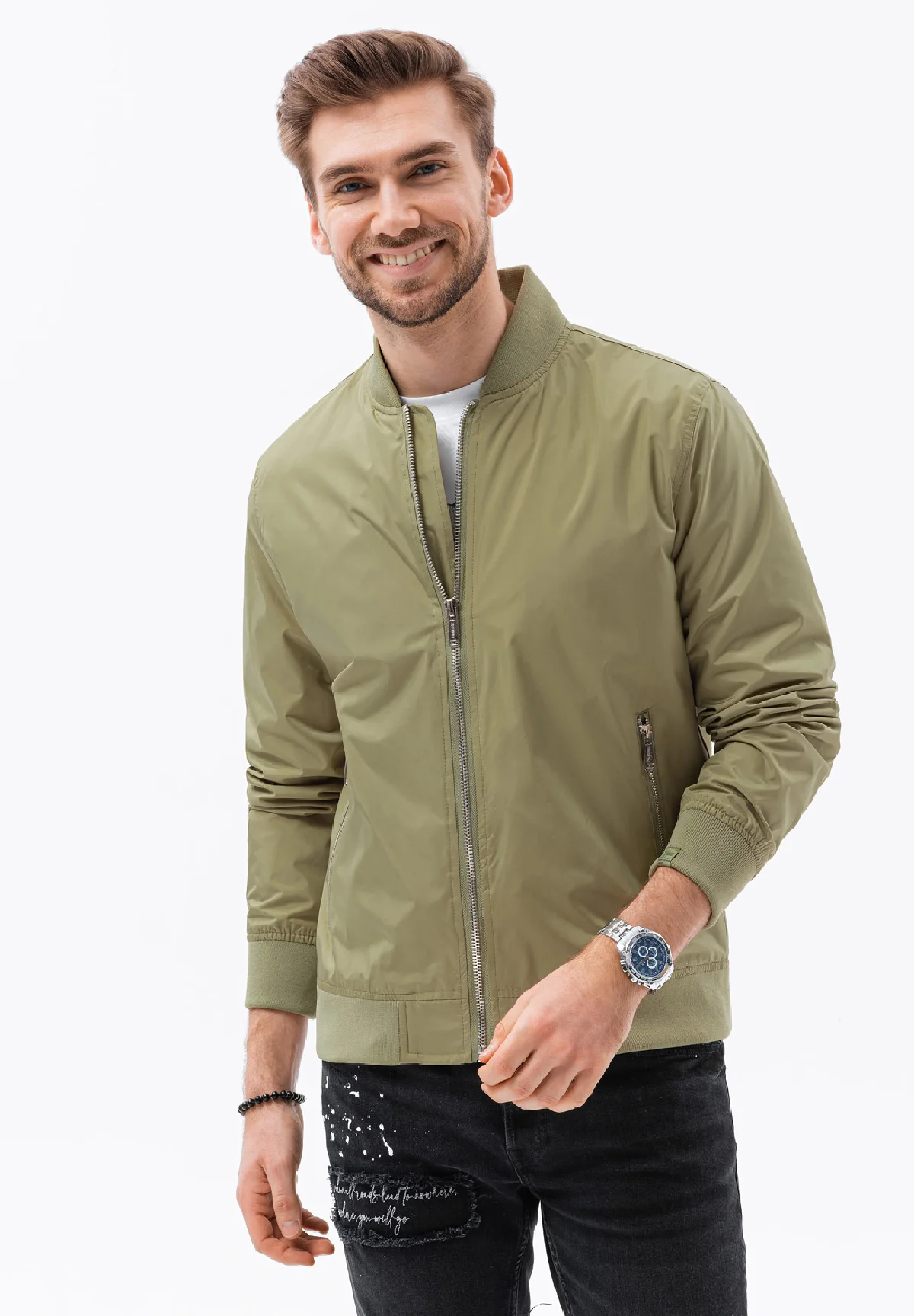 Chaqueta bomber ombré