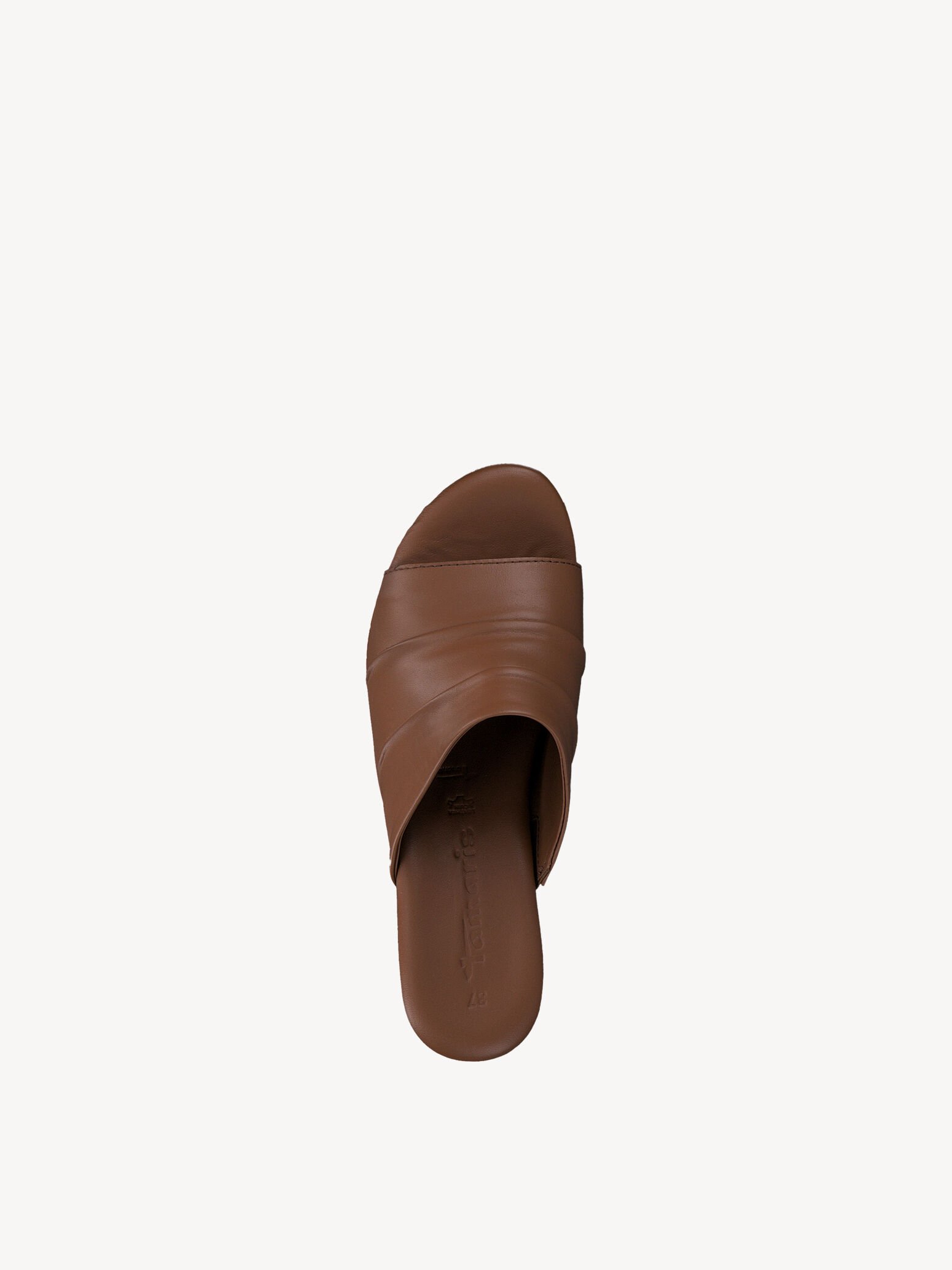 Mule en cuir - marron