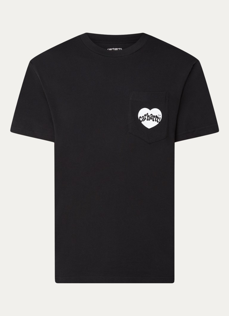Tricou Carhartt WIP Love cu buzunar la piept și logo