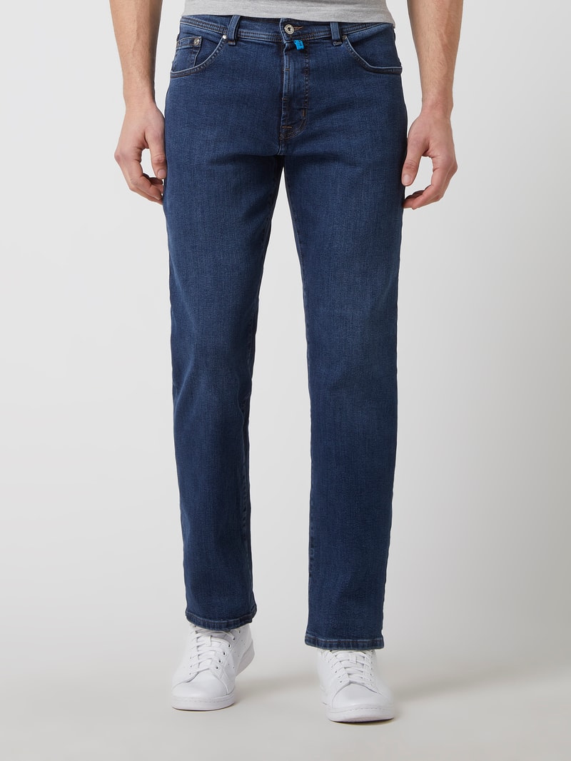Jeans mit Stretch-Anteil Modell 'Dijon' in jeans