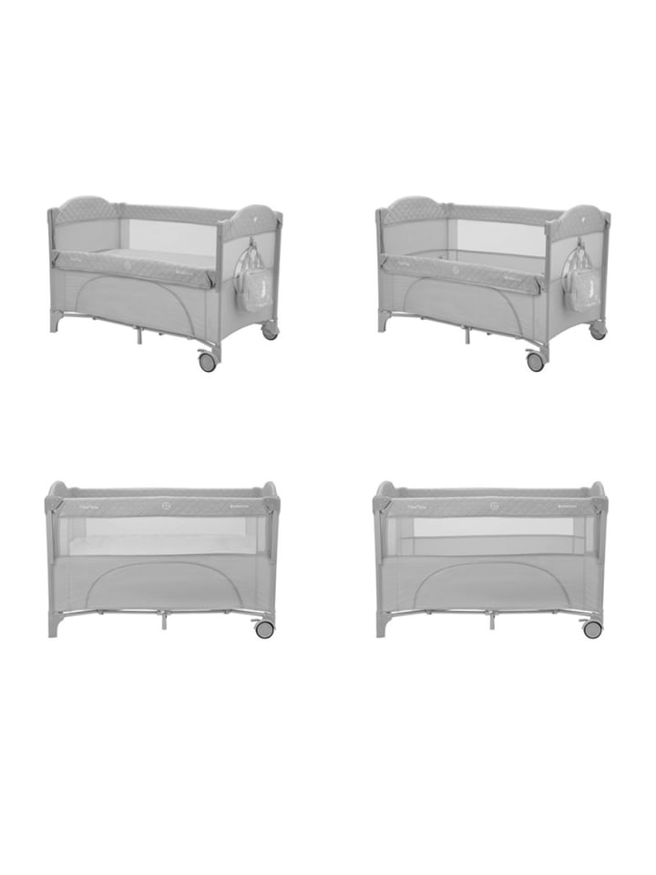 Kikkaboo Reisebett Milky Way in grau günstig kaufen 60x120 cm