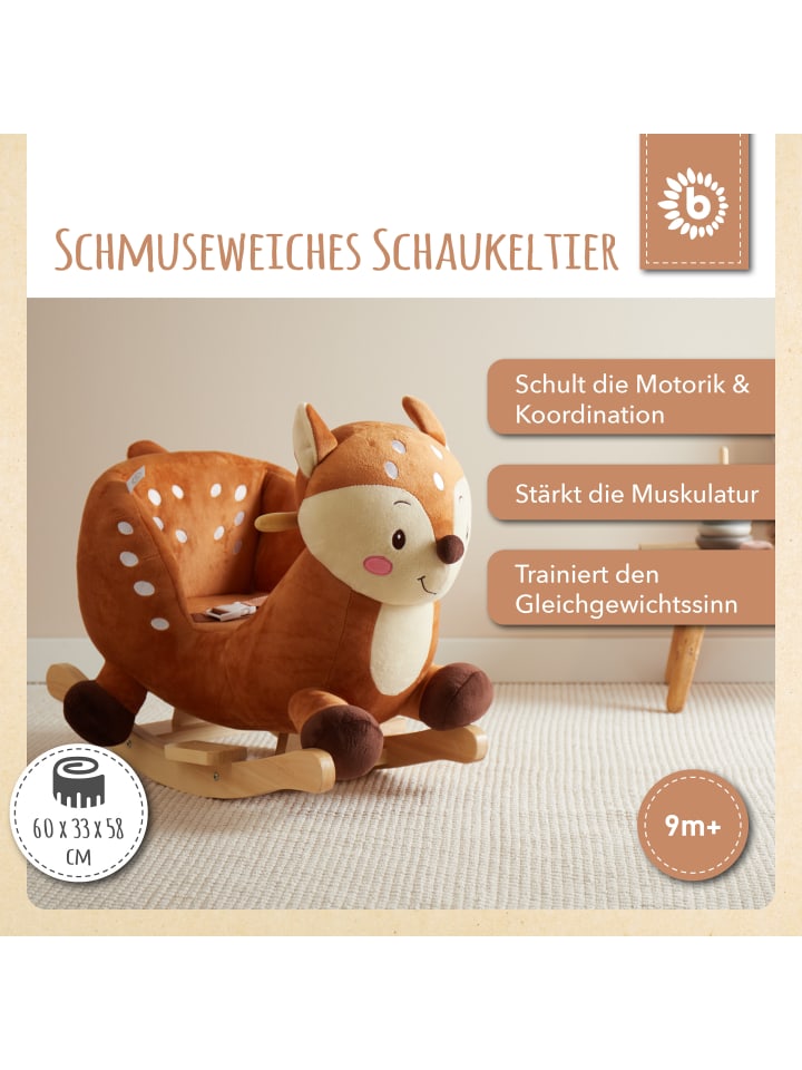 Bieco Spielwaren Schaukeltier Reh Lina in Braun günstig kaufen onesize