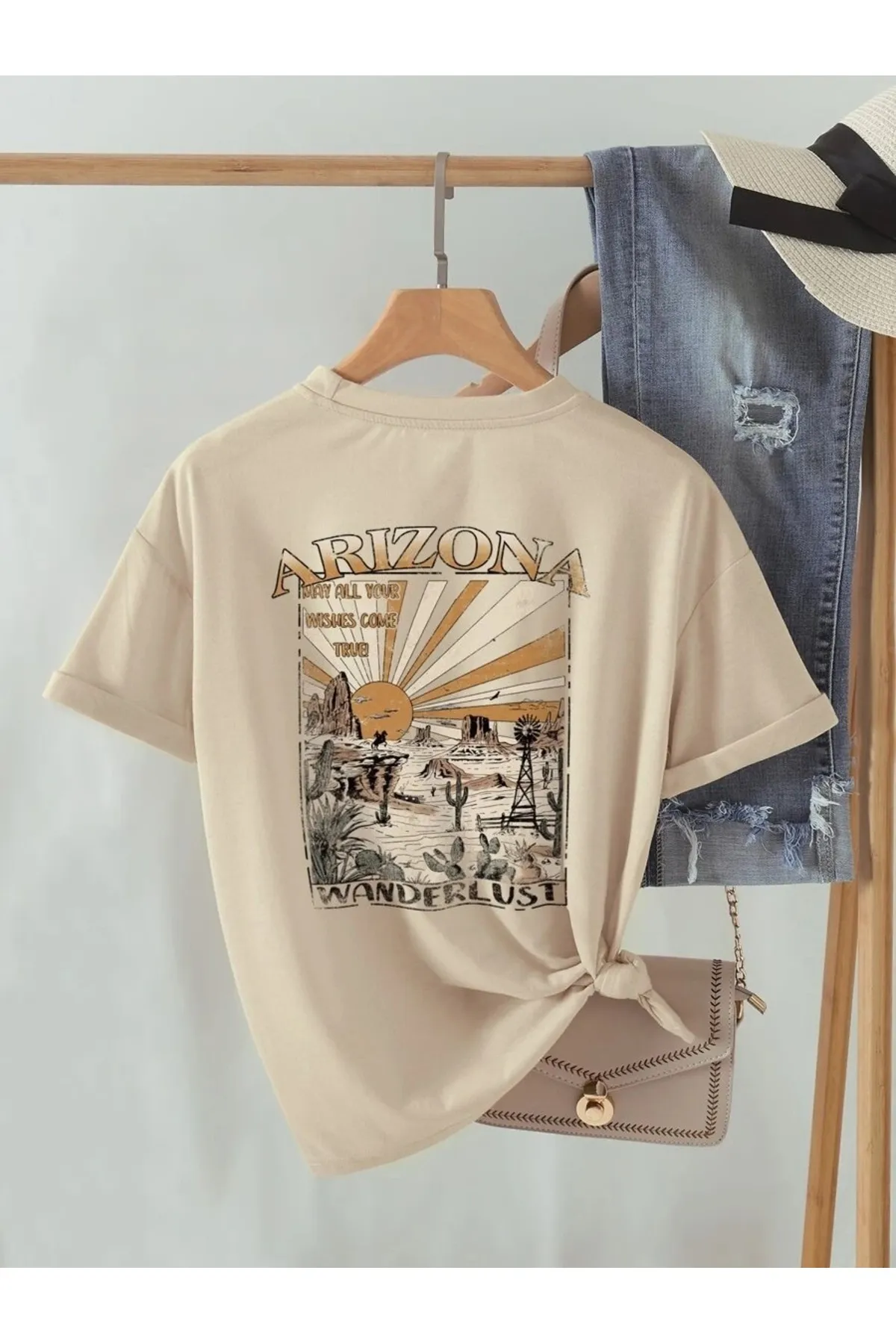 MOONBULL  T-Shirt - Beige - Regular Fit