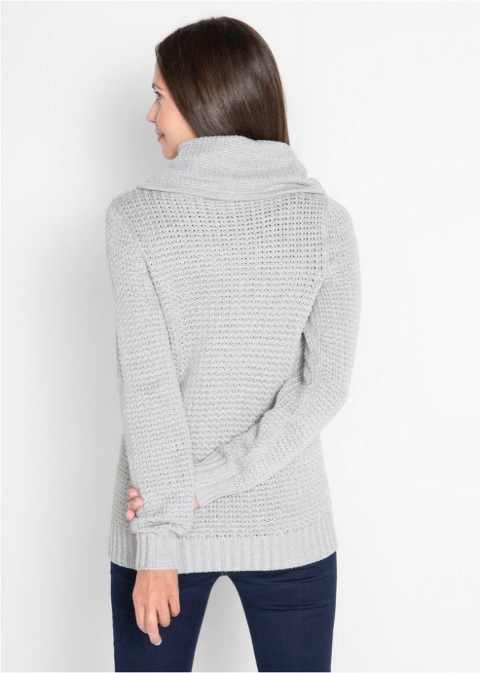 Rollkragenpullover mit Kordeln