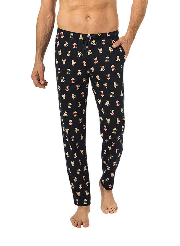 CALIDA, Pyjamahose, Baumwolle, dunkelblau gemustert