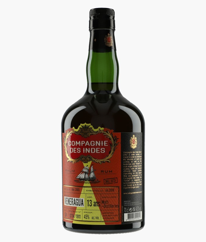 Rhum VENERAGUA 13 Ans N.V.LA COMPAGNIE DES INDES
