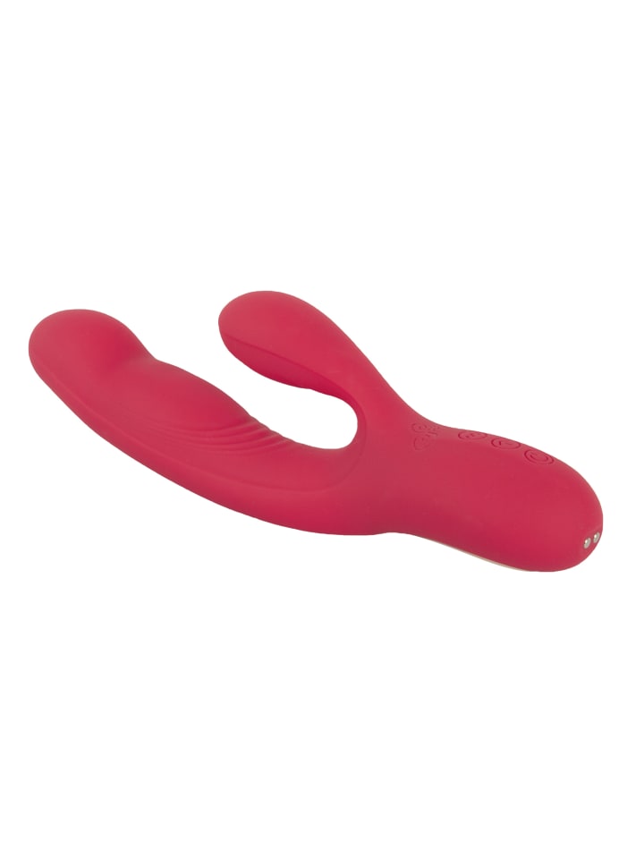 Sweet Smile Rabbitvibrator Thumping Rabbit Vibrator in rot günstig kaufen 21,2 cm
