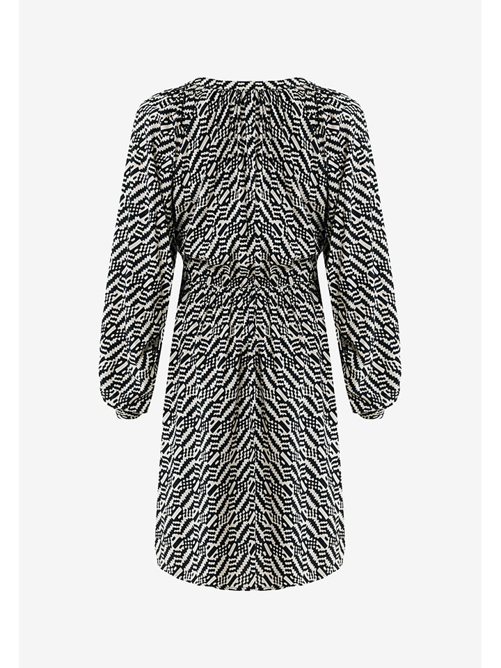 Mexx Kleid in Schwarz/ Weiß günstig kaufen