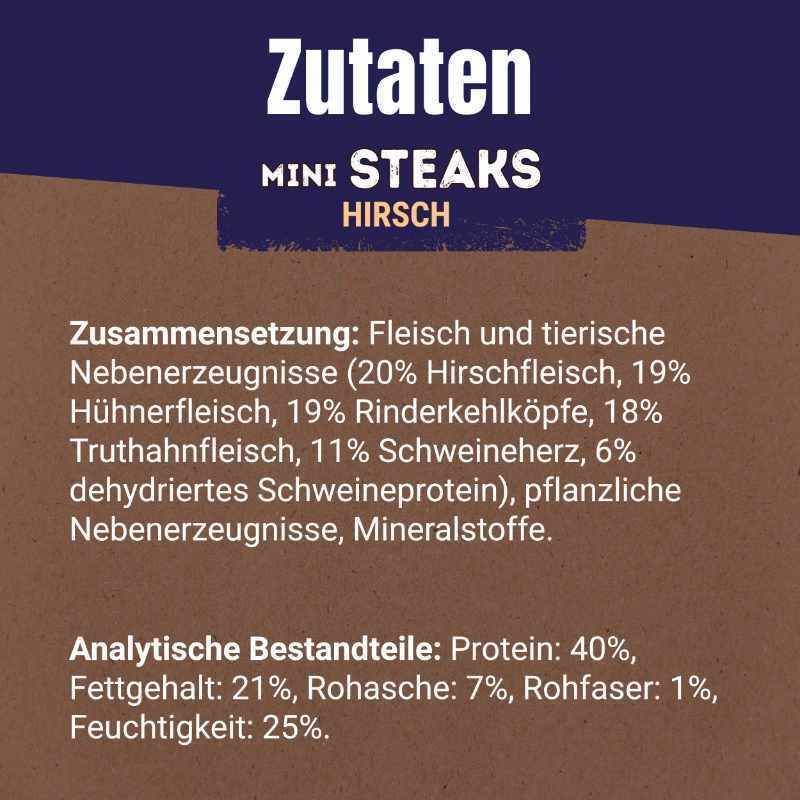 Adventuros Snacks Adventuros Mini Steaks Hirsch 7x70g
