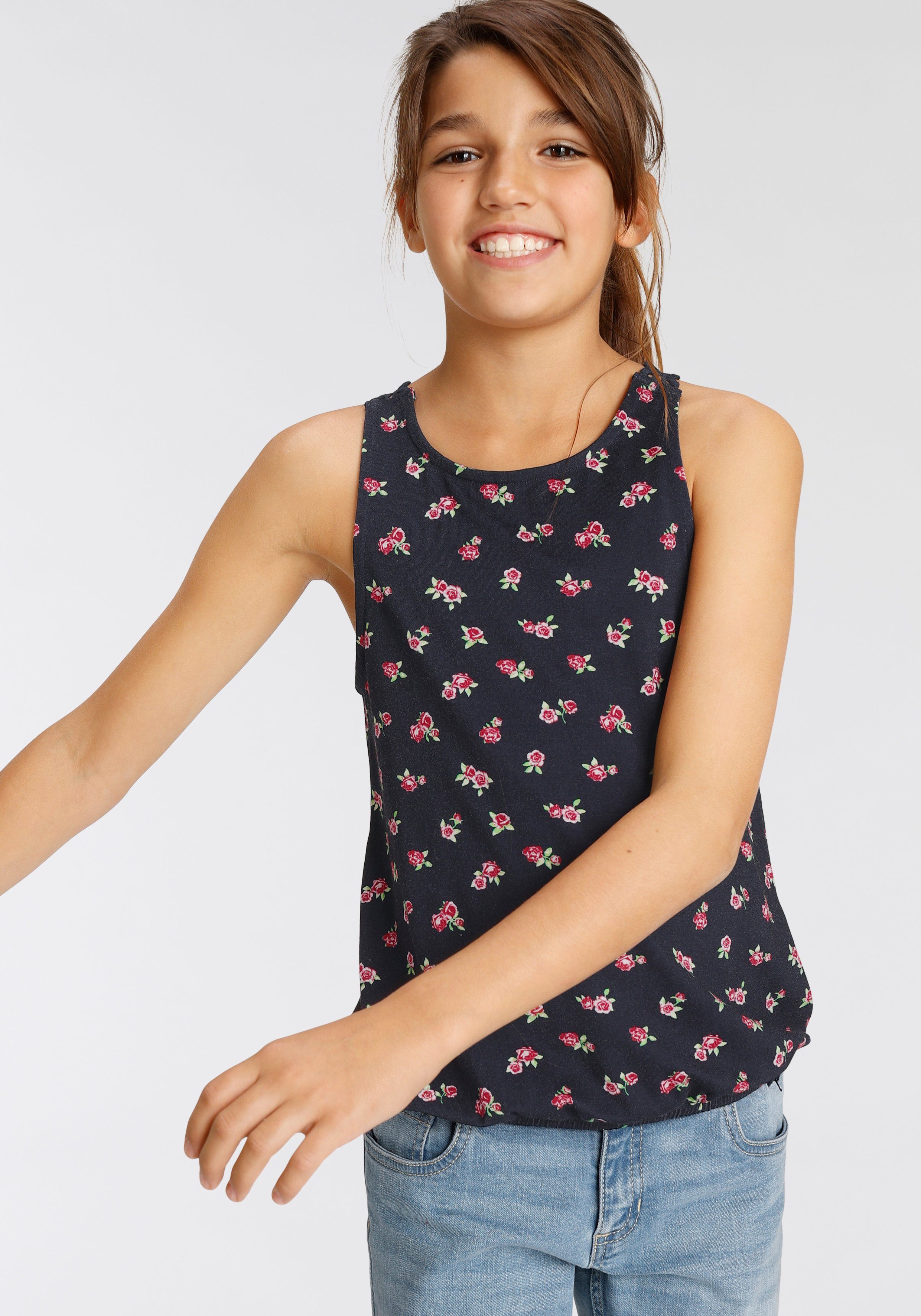 KangaROOS Tanktop mit Spitzeneinsatz im Rücken