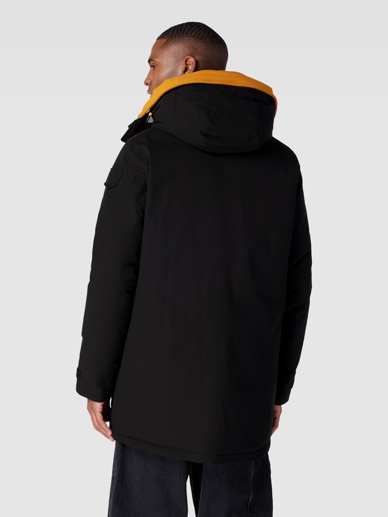 Parka mit verdecktem Reißverschluss Modell 'ICE PILOT 5.0' in schwarz